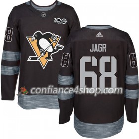 Adidas Maillot de Hockey Pittsburgh Penguins Jaromir Jagr 68 1917-2017 100th Anniversary Noir Authentic - Homme